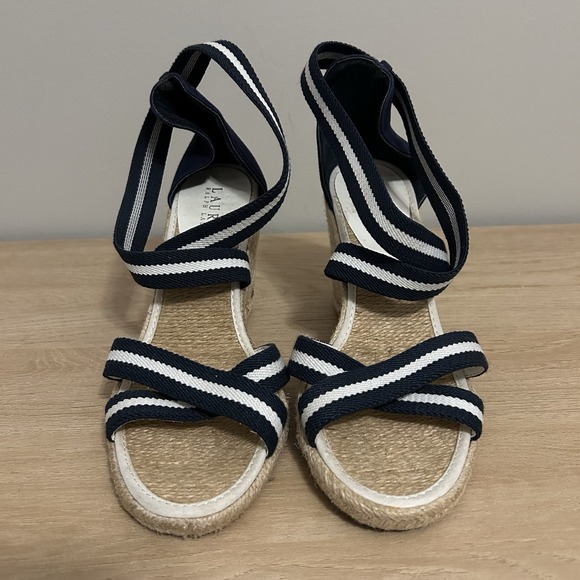 Lauren Ralph Lauren Shoes - Lauren Ralph Lauren Navy and White Espadrilles